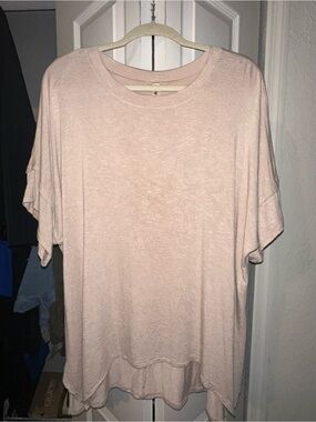 Simply Irresistible Oversized Crewneck Tee in Beige